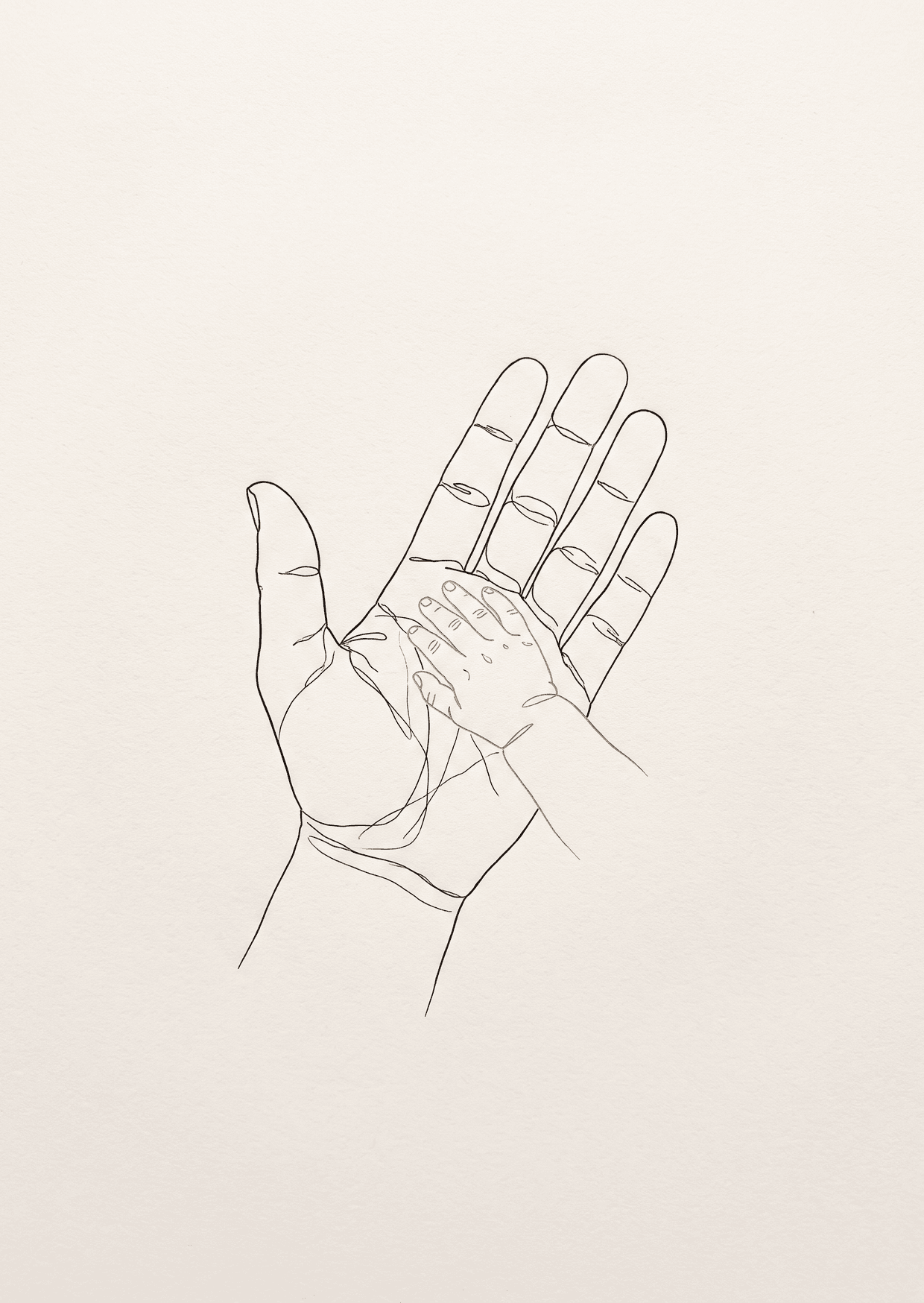 Die kleinere Hand